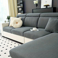 Modern Stretch Sofa Slipcovers - 1 Piece Polar Fleece Fabric Couch Protector, Machine Washable Sofa Cover, Fits Armchair to 4-Seater Sectional, Pet & Kid Friendly Furniture Protection