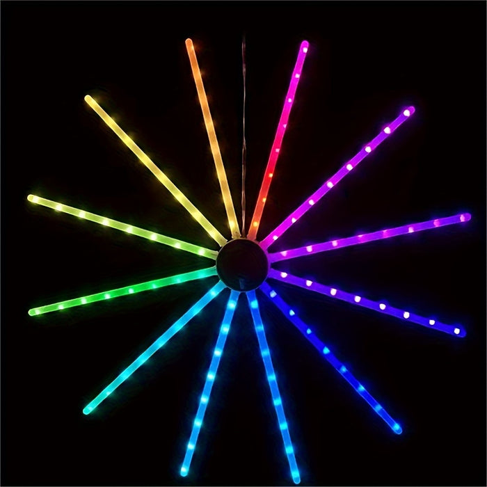 USB colorful fan lights with light rotation function