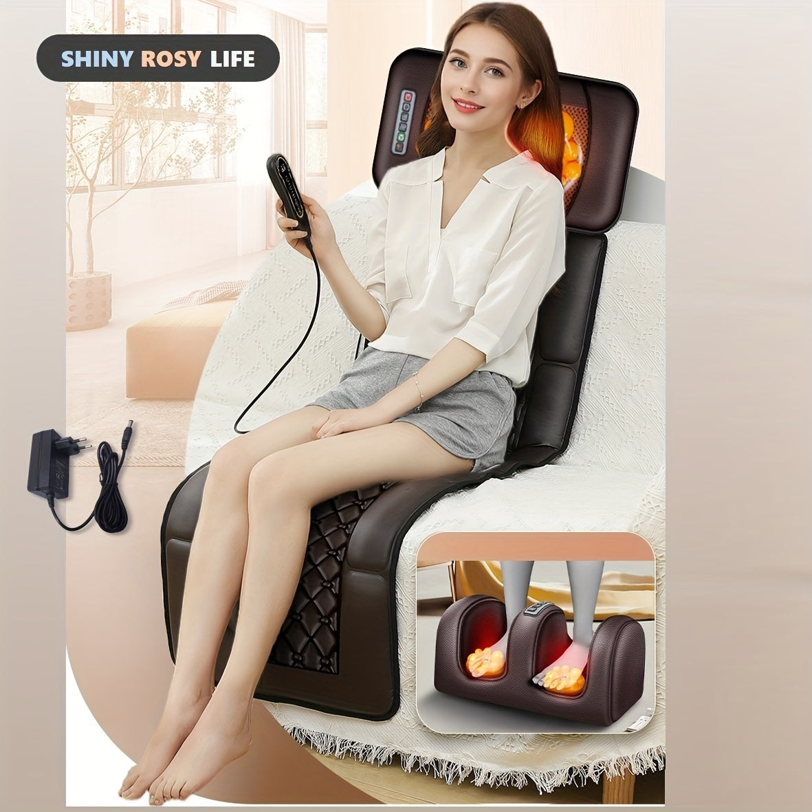 SHINY ROSY LIFE Full Body Massage Chair with Heat