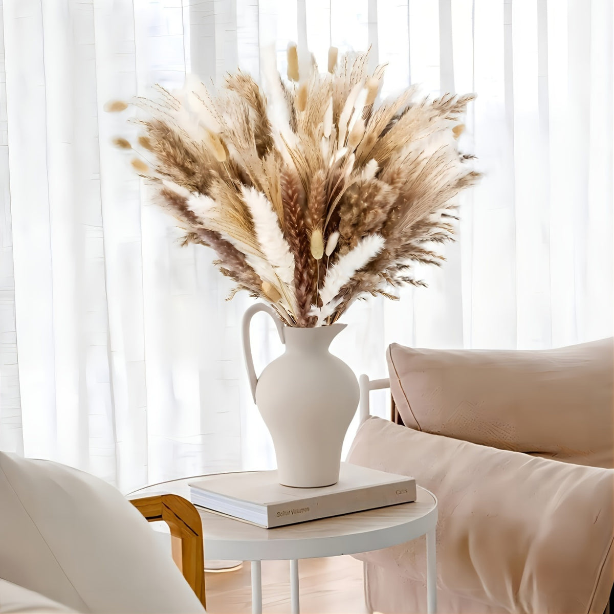 Boho Artificial Pampas Grass Bouquet - 141pcs