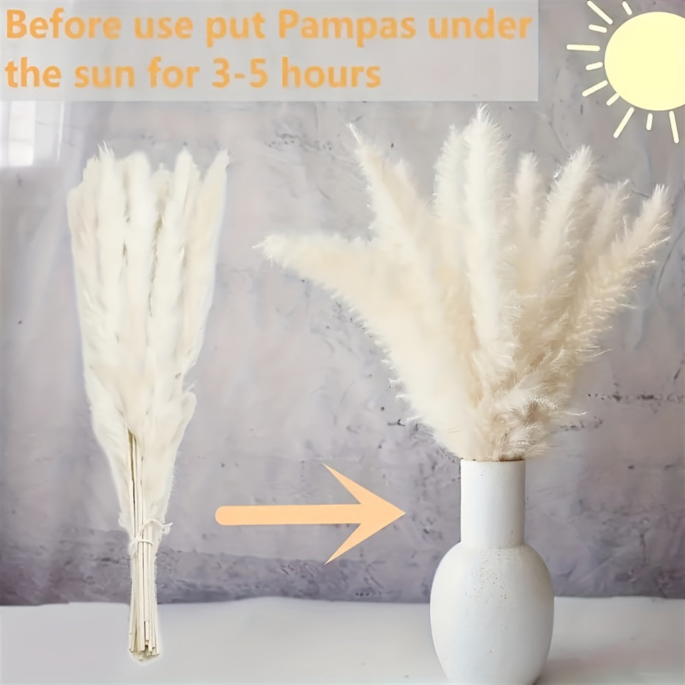 Luxurious Artificial Pampas Grass Bouquet - 65pcs