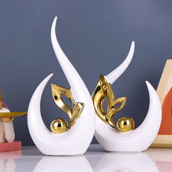 Modern Abstract Art Resin Statues & Sculptures Set