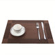 PVC Material Diagonal Frame Series Western Food Mat Premium Hotel Table Mat Disposable 6 Pack