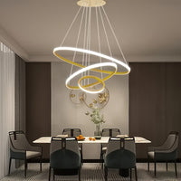 Modern Dimmable LED Chandelier, 3 Color-Tuning, Energy-Efficient, Semi-Flush Mount Iron Shade, Hardwired 85V-265V, Detachable Luxury French Style Ceiling Light for Dining Room, Bedroom, Hallway, Bar & Restaurant