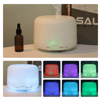 1pc 500ml/17.6oz Aromatherapy Humidifier with Remote Control and LED Light for Home - Enhance Your Mood and Health with Essential Oils