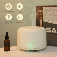 1pc 500ml/17.6oz Aromatherapy Humidifier with Remote Control and LED Light for Home - Enhance Your Mood and Health with Essential Oils