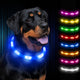 Joytale LED Pet Collar, USB Rechargeable Glowing Lighted Up