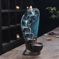 Ceramic Waterfall Incense Burner