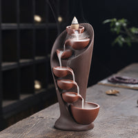 Ceramic Waterfall Incense Burner