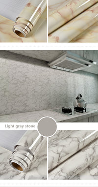 Self-Adhesive Wallpaper, Marble Pattern Vinyl Film Self-Adhesive Contact Paper