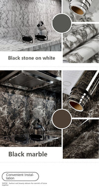 Self-Adhesive Wallpaper, Marble Pattern Vinyl Film Self-Adhesive Contact Paper