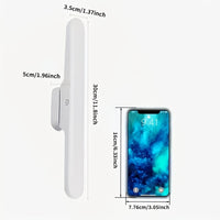 1/2 Modern LED Vanity Light, Makeup Mirror Lamp with Touch Control 3000K-6000K, USB Rechargeable, Magnetic Rotating Design for Dressing Table Mirrors, ≤36V, 1200mAh Battery