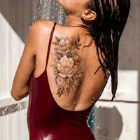 Realistic Flower Temporary Tattoos - Waterproof, Sweat-Proof- 10pcs