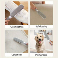 Reusable Lint Brush, Double-sided Pet Hair Removal Brush