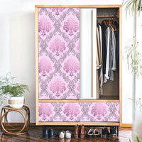European Style PVC Wallpaper, Silvery Flower Pattern