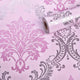 European Style PVC Wallpaper, Silvery Flower Pattern