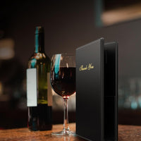 Budgetizer Check Presenters for Restaurants | 6pcs Black Guest Check Books with Golden Lettering | Durable & Professional Design | Includes Pen Slot, Cash Compartment & Receipt Holder | Ideal for Servers
