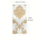 Vintage Floral Wall Stickers, Self-Adhesive 3D Flower Pattern, Peel & Stick