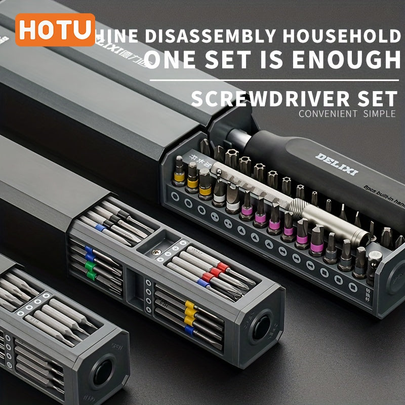 Precision Screwdriver Set - Magnetic Torx Bit Kit with Carbon Steel Heads - 44 in 1