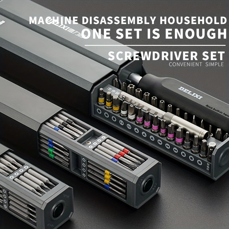 Precision Screwdriver Set - Magnetic Torx Bit Kit with Carbon Steel Heads - 44 in 1