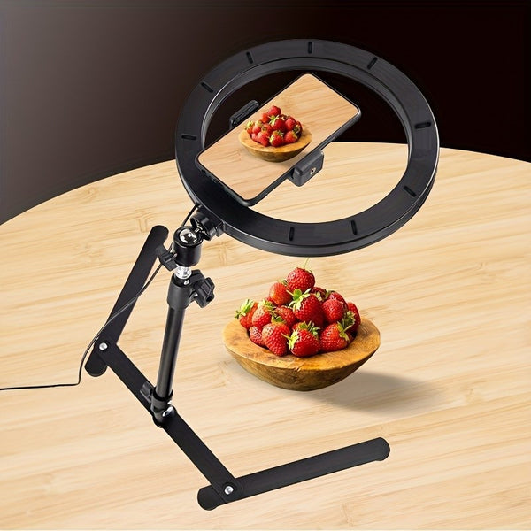 LED Ring Light with Tripod Stand - USB Powered - 26.01cm