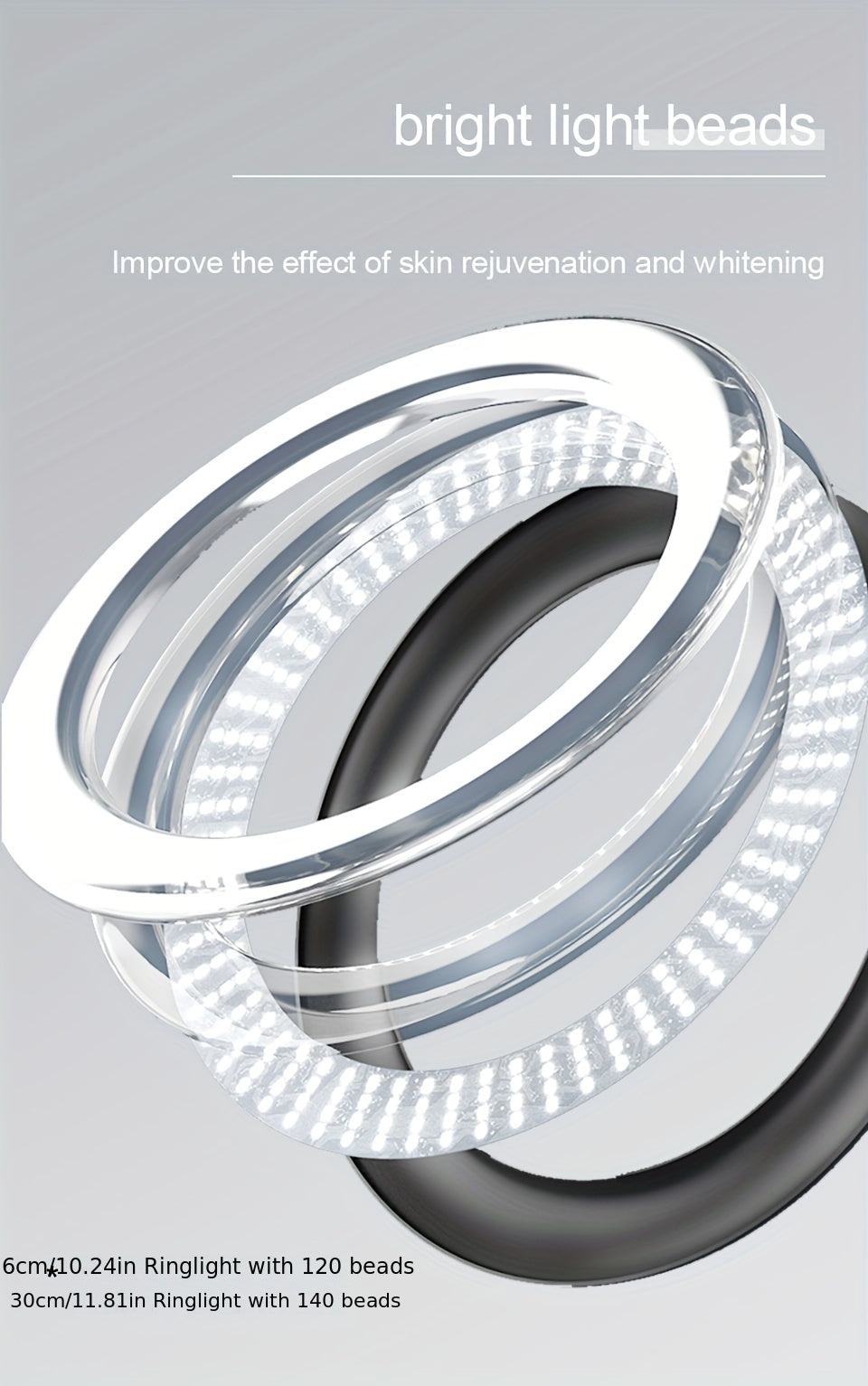LED Ring Light with Tripod Stand - USB Powered - 26.01cm