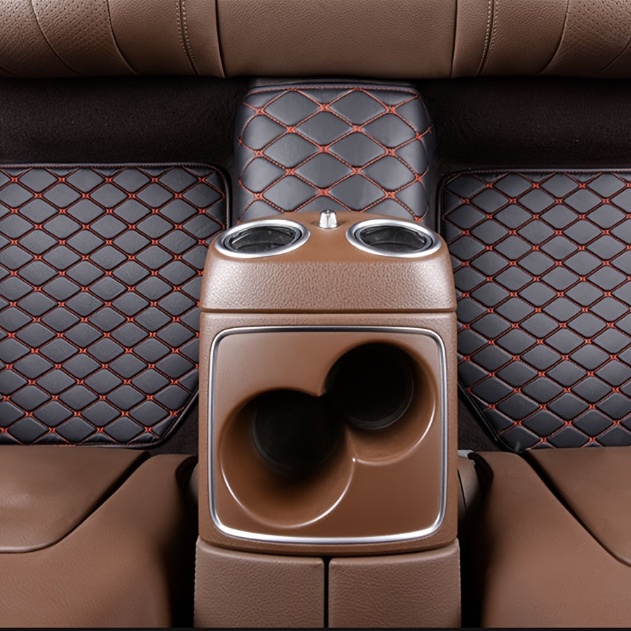 Universal Waterproof PU Leather Car Floor Mats - 5pcs - Durable And Stylish