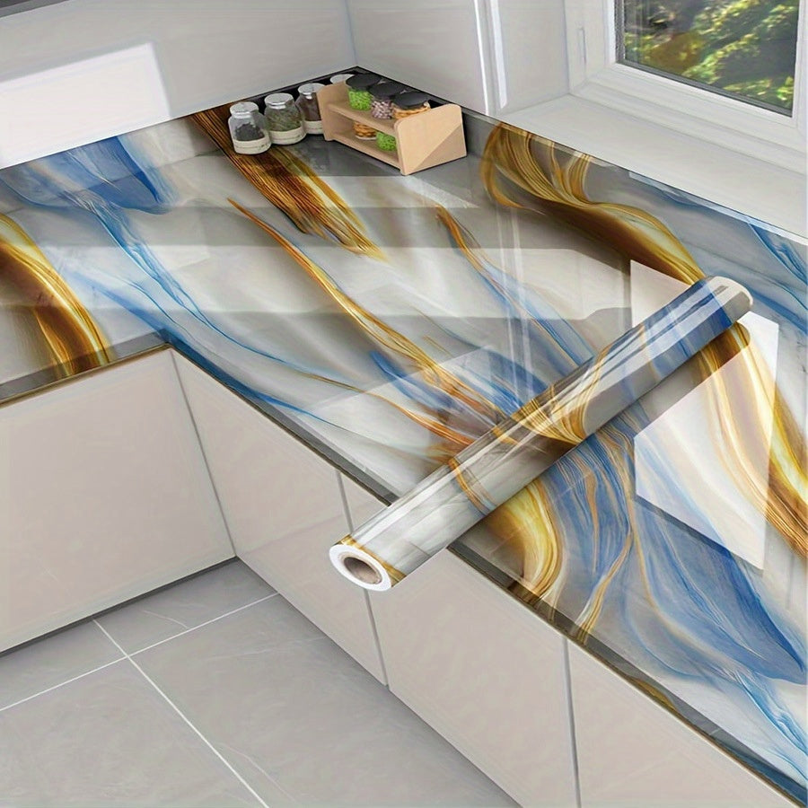 Self-adhesive, Kitchen Oil-proof, Waterproof and High Temperature Resistant Wallpaper