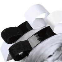 Extra Strong 5m Self-Adhesive Hook and Loop Tape, Double-Sided with Glue Sticker