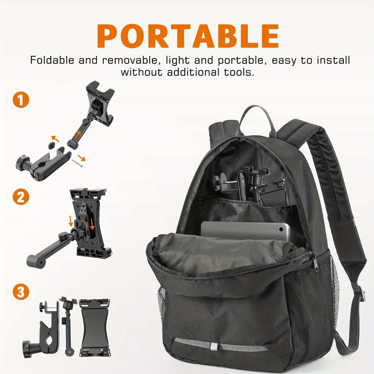Universal Adjustable Tablet Holder - Microphone Stand, ABS Resin Mic Stand