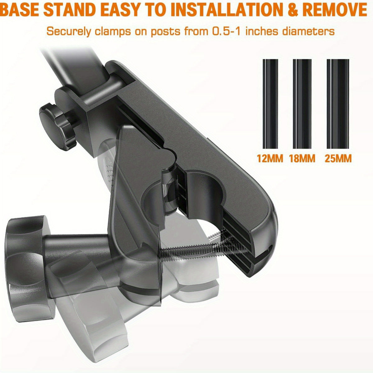 Universal Adjustable Tablet Holder - Microphone Stand, ABS Resin Mic Stand