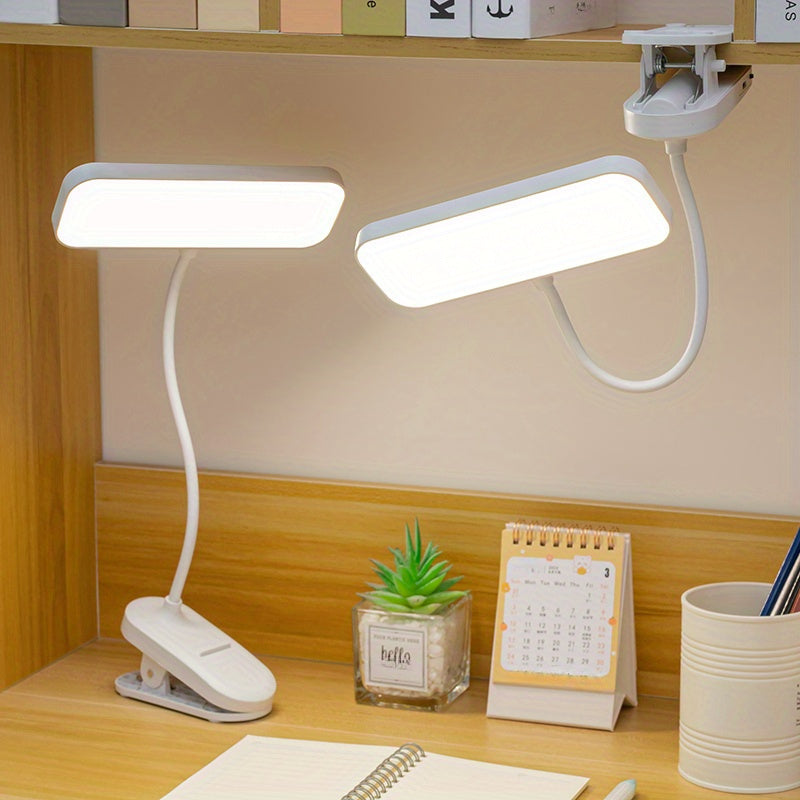 LED Desk Lamp with Eye-Care Technology, USB Rechargeable