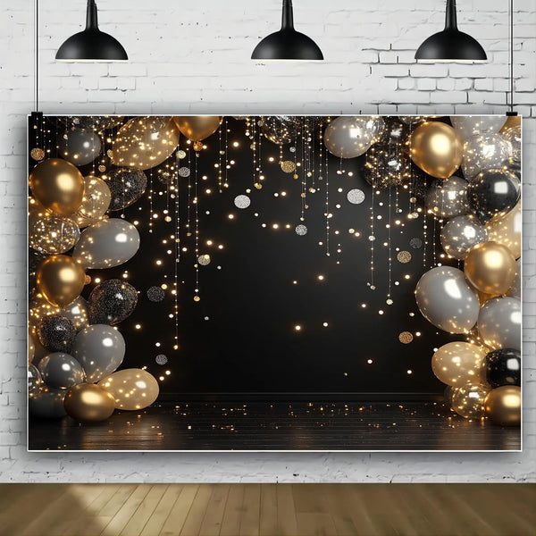 Glitter Silvery Disco Party Backdrop Banner - Versatile Polyester Decor for Weddings, Birthdays, Anniversaries & More - Perfect for Photo Booths & Room Decoration