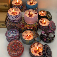 Festive Aromatherapy Candle Gift Set - 4pcs