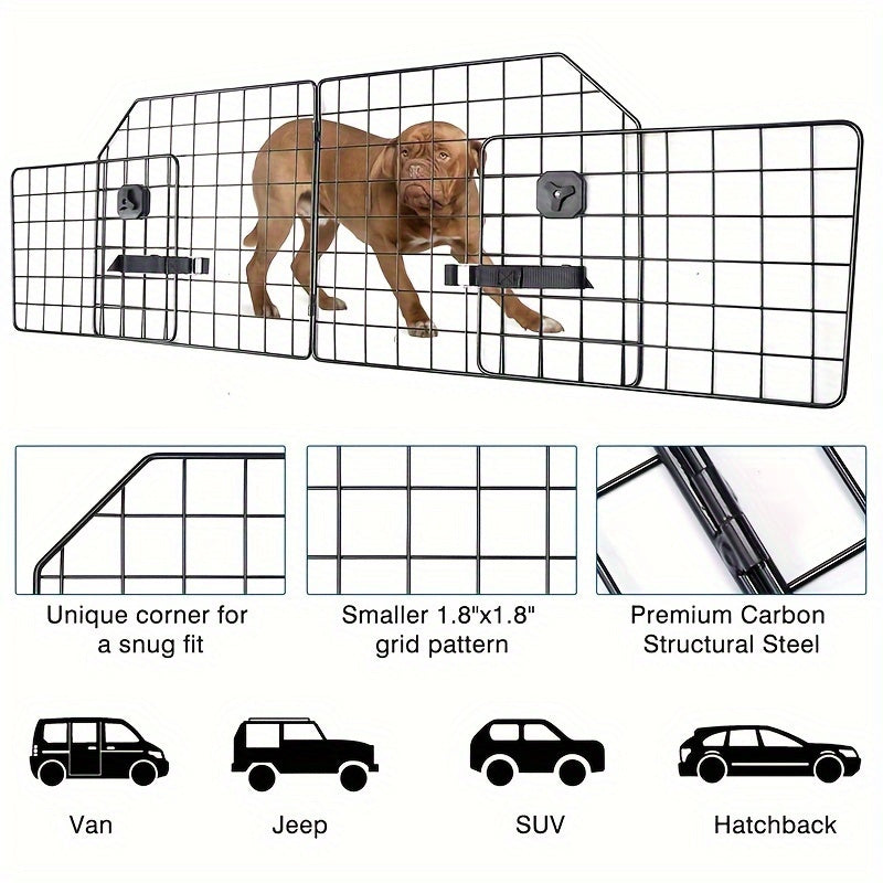 Adjustable Heavy Dog Car Partition - Safety Partition