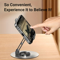 Adjustable Metal Phone Stand - 360° Rotation Accessories