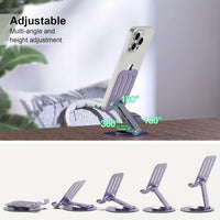 Adjustable Metal Phone Stand - 360° Rotation Accessories