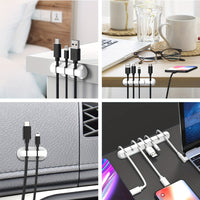 Cable Management Clips - 3/5/7 Slot Cord Organizer