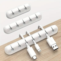 Cable Management Clips - 3/5/7 Slot Cord Organizer