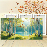 Birch Pond Forest Landscape - 3pcs