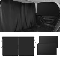 Premium Car Sunshade & Privacy Curtain - Polyester, Interior Insulation for Rear Seats