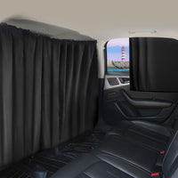Premium Car Sunshade & Privacy Curtain - Polyester, Interior Insulation for Rear Seats