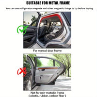 Premium Car Sunshade & Privacy Curtain - Polyester, Interior Insulation for Rear Seats