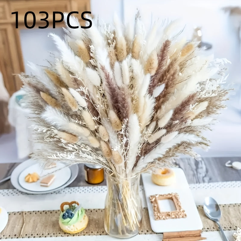 Bohemian Pampas Grass Bouquet - 103pcs