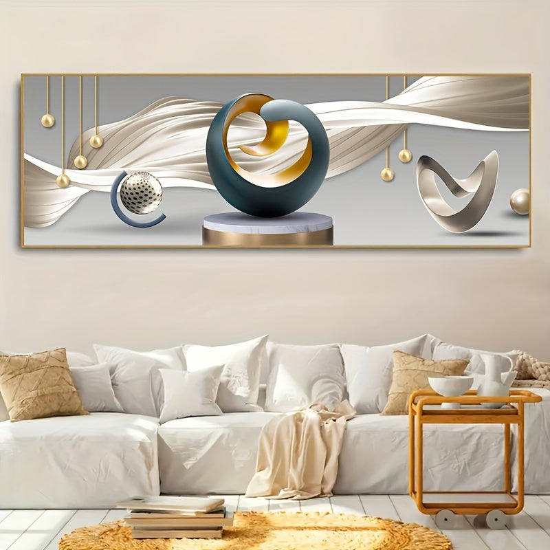 Modern Luxe Abstract Art Canvas Print - Frameless Decorative Wall Art