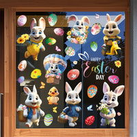 Happy Easter Window Clings - 9 Sheets /75pcs
