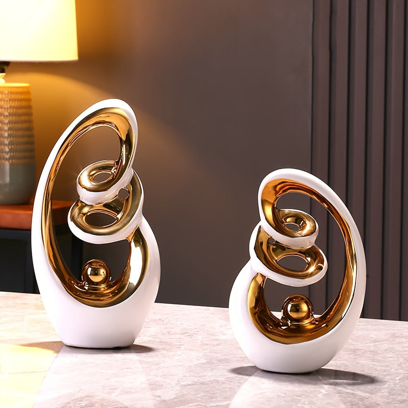 Glam Style Ceramic Decorative Vase Set