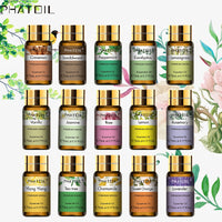 PHATOIL 15pcs Essential Oil Set, Mood Lifting Aromatic Oils, Multipurpose Liquid Format, Under 1L Capacity, No Effect - Single Blend Varieties