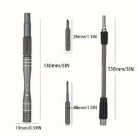 128 in 1 Precision Screwdriver Set with Magnetic Drive and Flexible Shaft