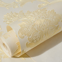 3D Embossed Self-Adhesive Wallpaper, Floral Pattern